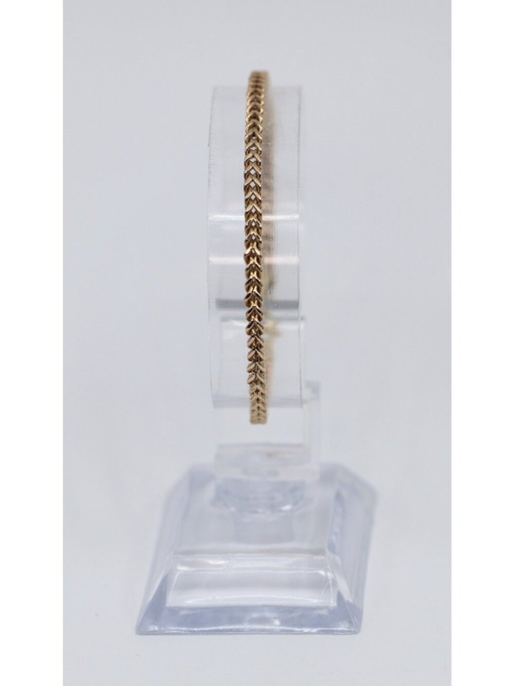 Beautiful 10K Karat Solid Yellow Gold Designer Franco Link Bracelet - 7" Length - Picture 5 of 13